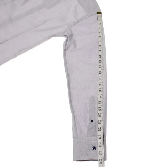 Eton NWT Dress Shirt Size 38 15 Slim Fit in Blue / White 100% Cotton